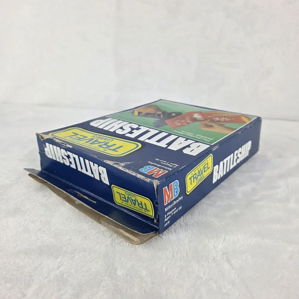 Vintage 1989 MB Travel Battleship Game Complete Milton Bradley Pocket Edition